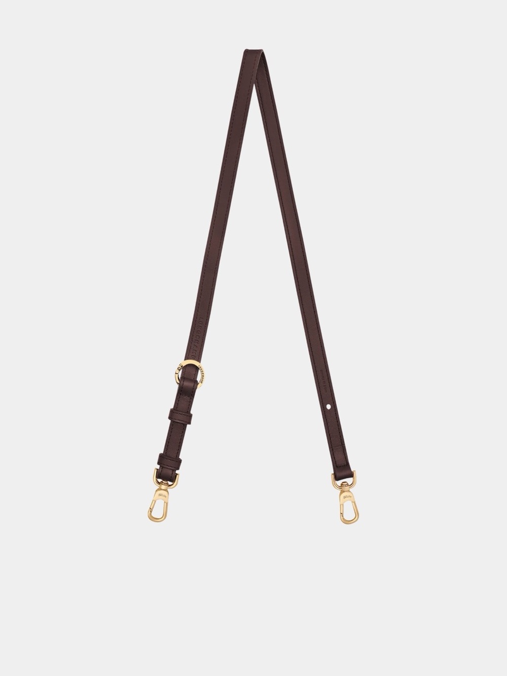Longchamp Mocha Leather Shoulder Strap NWT